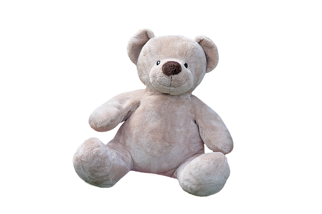 Stofftier Teddybär, grau